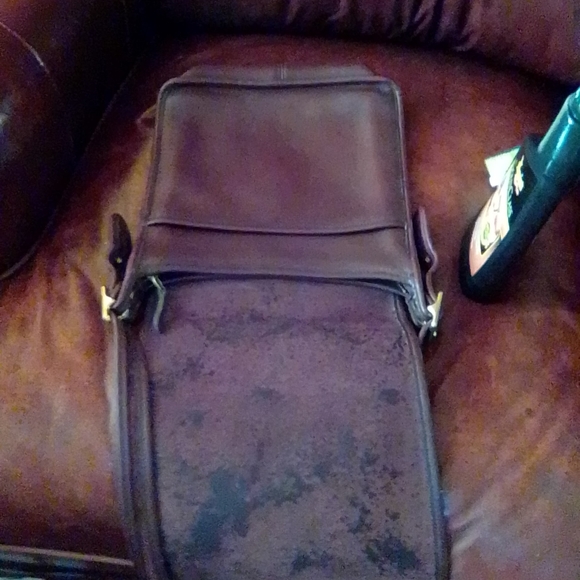 EUC VINTAGE Coach 1998 Tribeca Crossbody - Dark Mahogany Brown Leather - Picture 8 of 9